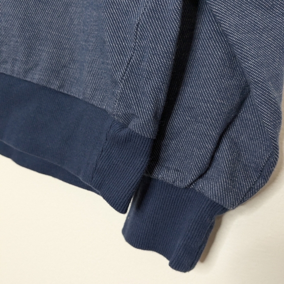 Adventura Medium Blue Organic Cotton Scoop Neck Pullover Sweater - Picture 2 of 10